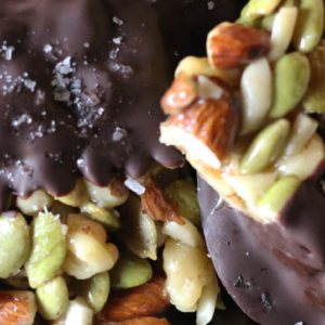 recipe dark chocolate nutty sea salt squares sweet treat