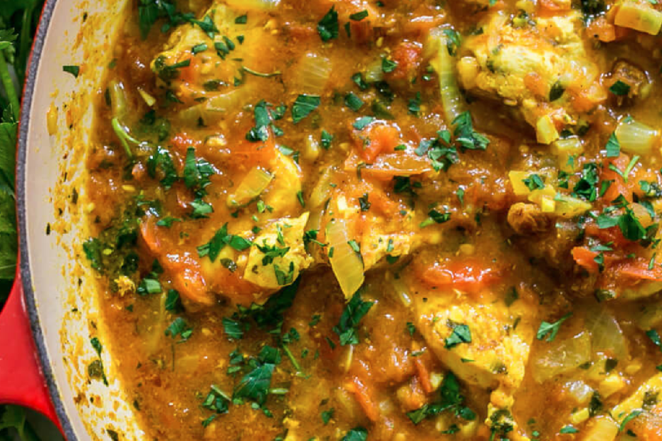 Moroccan chicken stew low fat, low sugar, healthy dinner, quick easy recipe